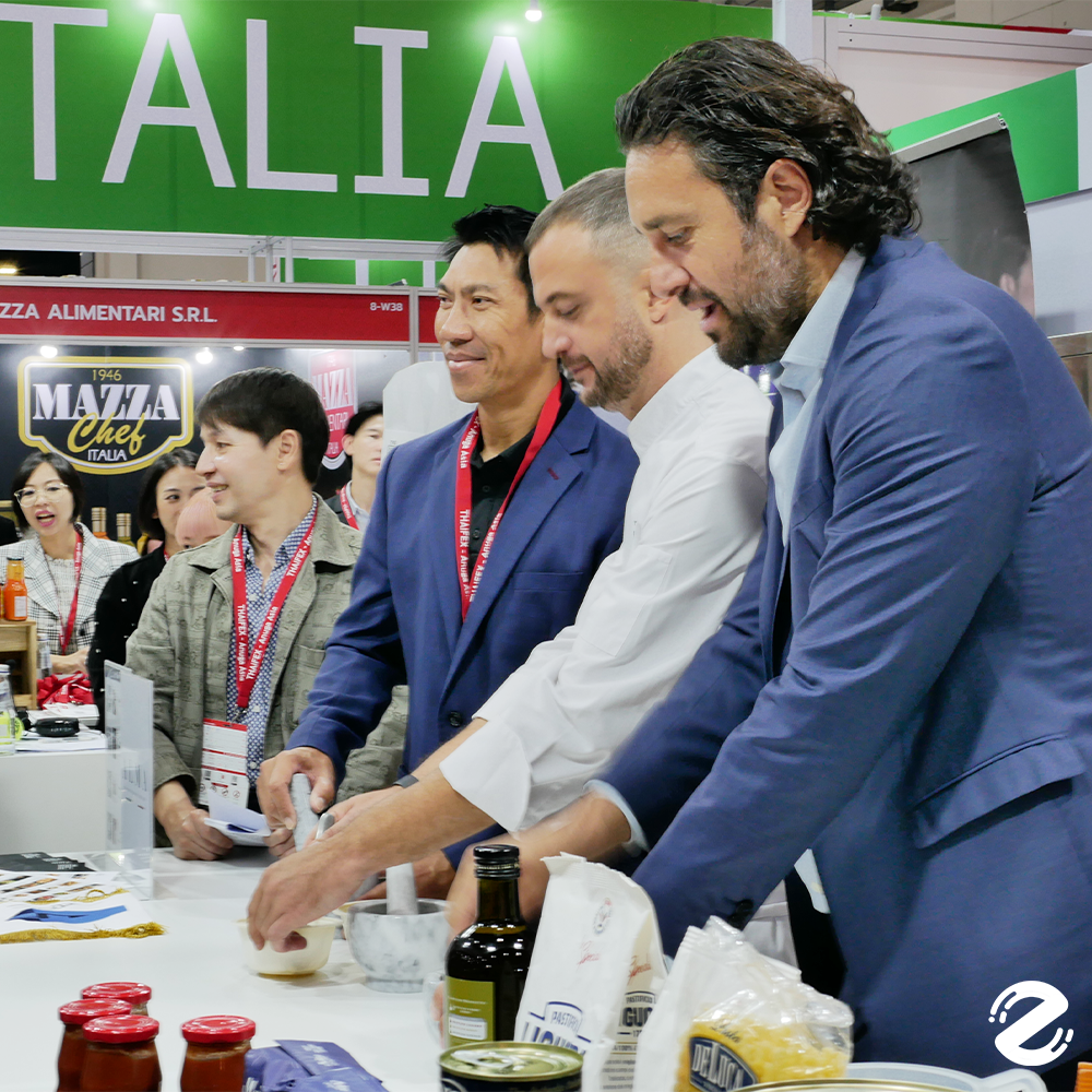 บูธ Italian Pavilion at THAIFEX-Anuga Asia 2024 ร่วมสัมผัสประสบการณ์ ชมชิมอาหาร เครื่องดื่ม และสินค้าอิตาเลียนแท้ที่นี่!