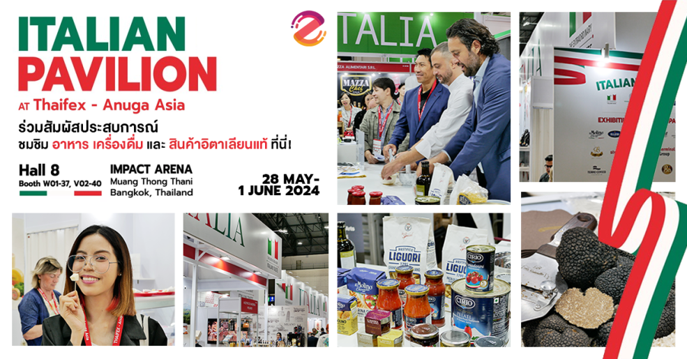 Featured, ITA Bangkok, Italian Pavilion at THAIFEX-Anuga Asia 2024, Zipevent