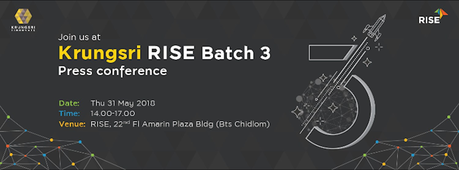 Krungsri RISE Batch 3 Press Conference Zipevent