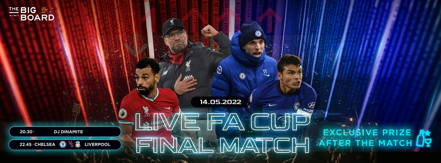 LIVE FA Cup Final 2022 at The Big Board Zipevent