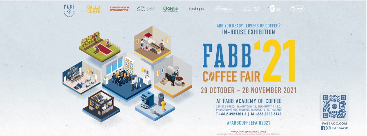 FABB COFFEE FAIR 2021 งานแสดงสินค้าและนิทรรศการสำหรับคนรักกาแฟ Zipevent