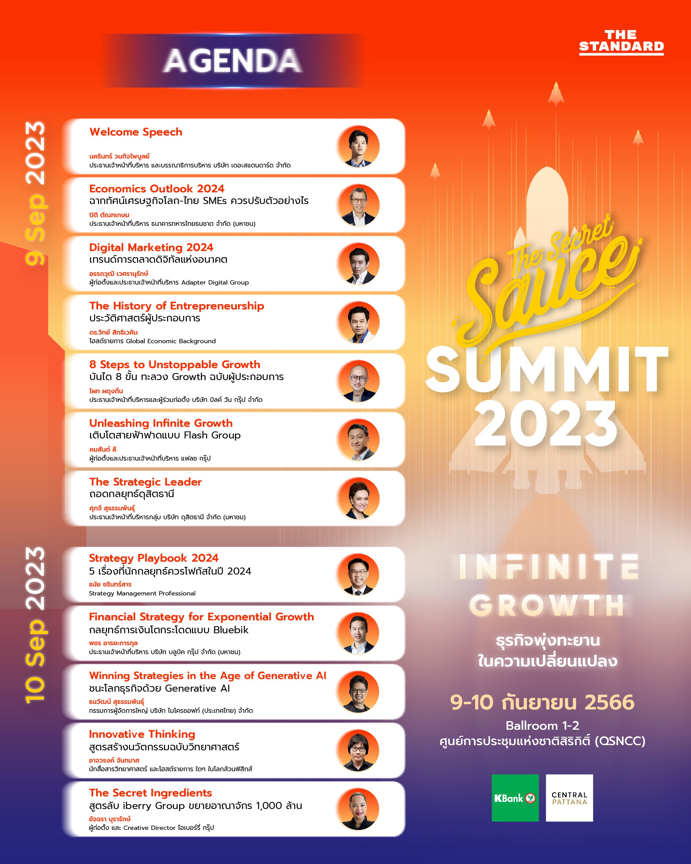 The Secret Sauce Summit 2023 Infinite Growth ธุรกิจพุ่งทะยานในความ