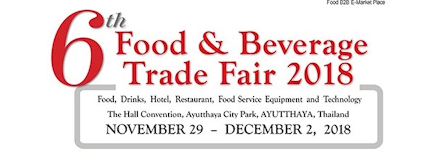 6th Food & Beverage Trade Fair 2018 Zipevent