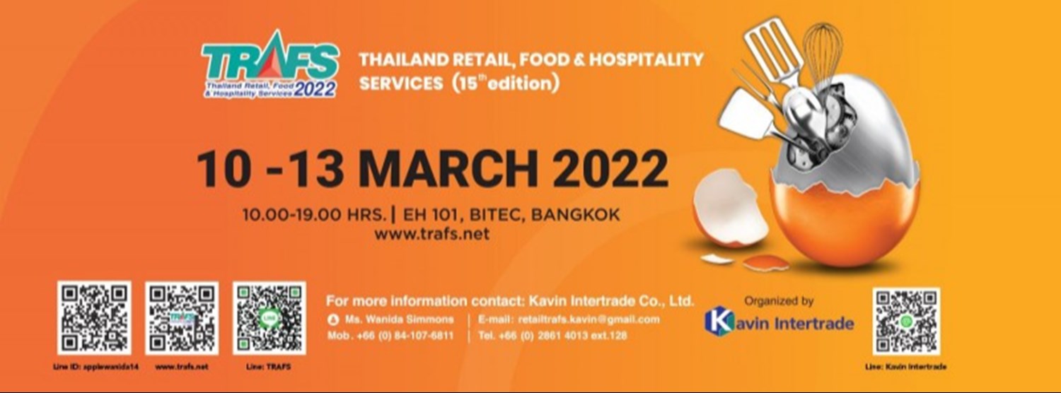 Thailand Retail, Foods & Hospitality Services 2022 (TRAFS 2022) Zipevent
